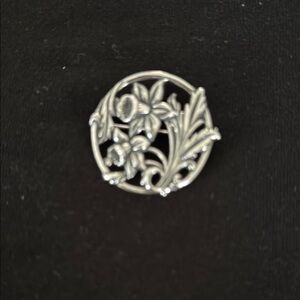 Daffodil Sterling Silver Brooch or Pendant purchased in the Netherlands.